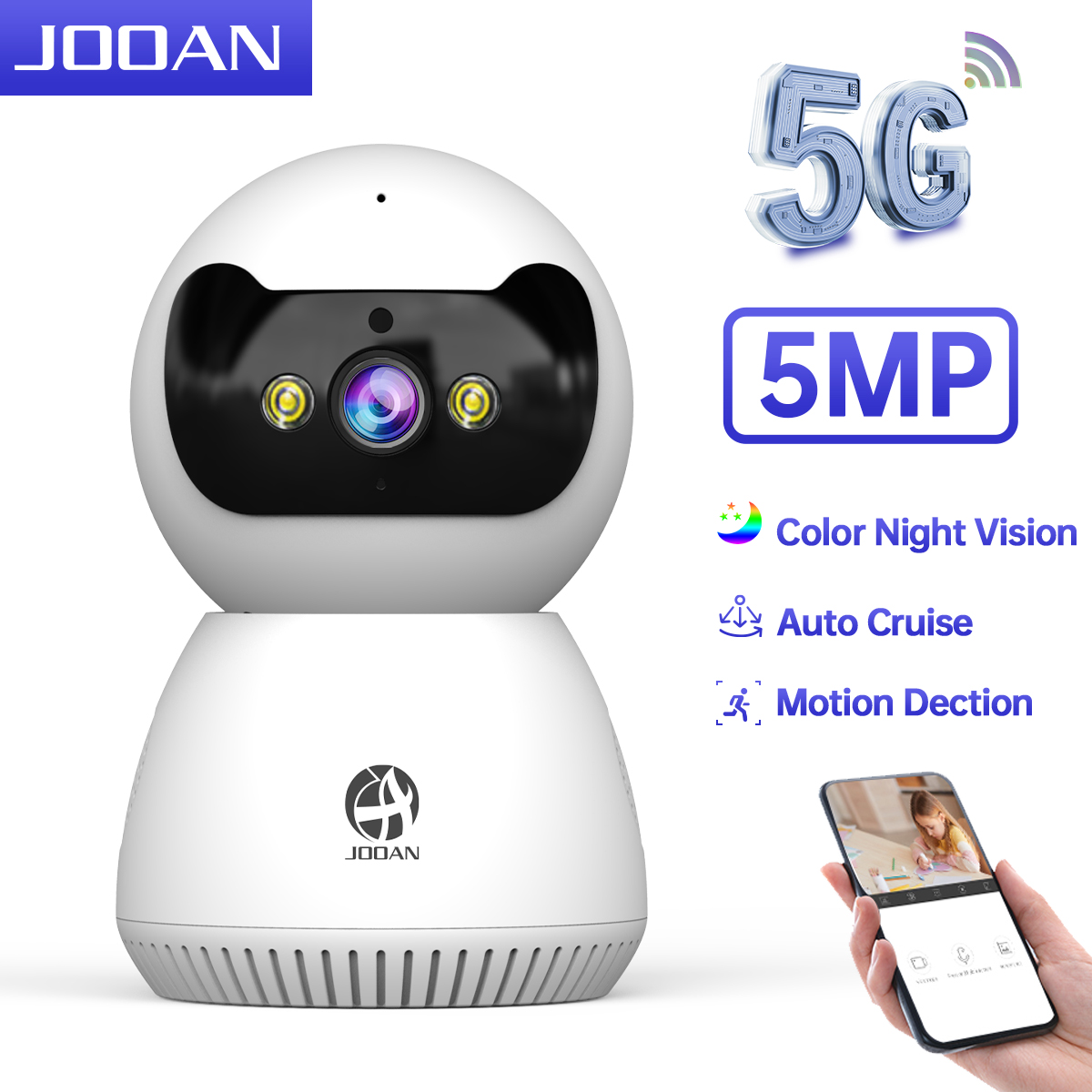 JOOAN 5MP 3MP IP Camera 5G WiF - Eufy Camera E220 评论和价格