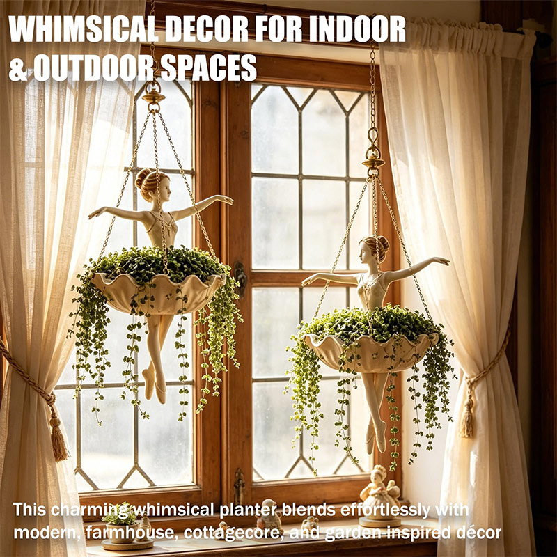Ballet Dancer Hanging Planter  - Spider Plant Hanging 评论和价格