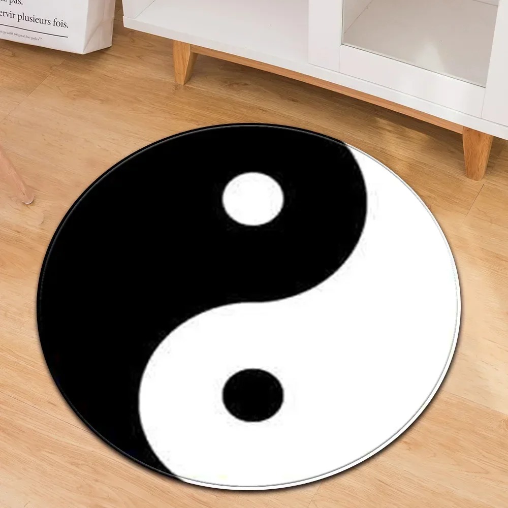 Yin Yang Taiji Round Rug Flowe - Maranta Prayer Plant 评论和价格
