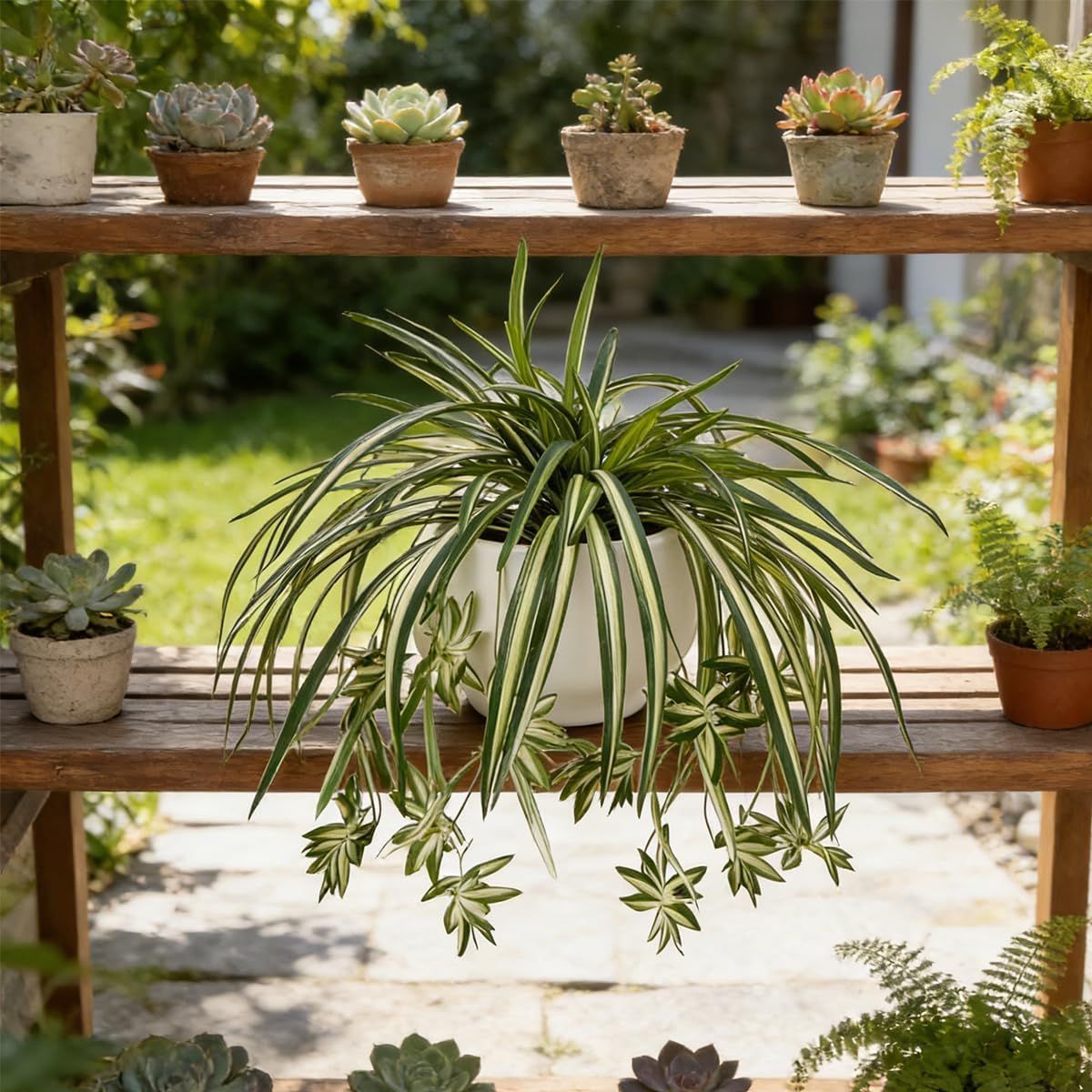 4PCS Artificial Hanging Spider - Spider Plant Hanging 评论和价格