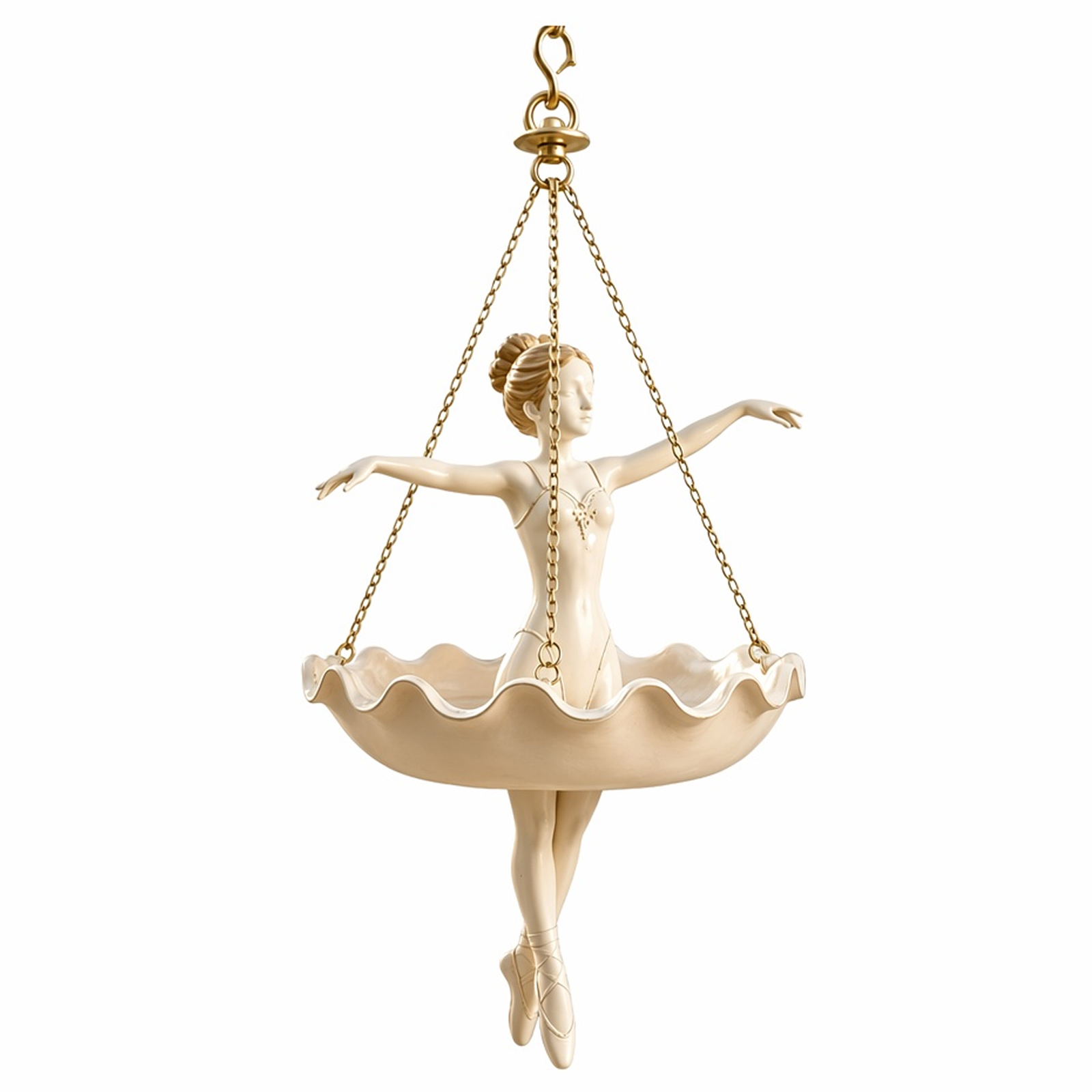 Resin Ballet Dancer Hanging Pl - Spider Plant Hanging 评论和价格
