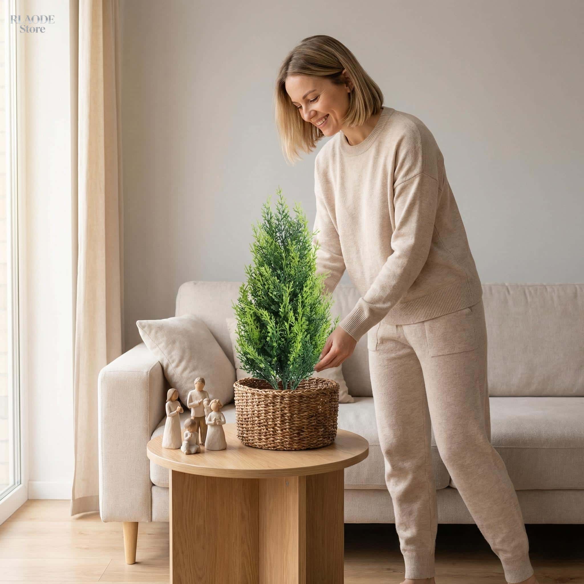 2PCS Realistic Fake Cypress Tr - Dracaena Marginata 评论和价格